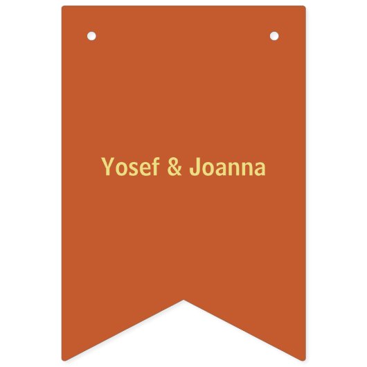 Bannière des drapeaux de Bung Mariage en terre cui (Deuxième drapeau)