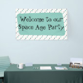 Bannière des étoiles atomiques modernes du milieu (Salon professionnel)