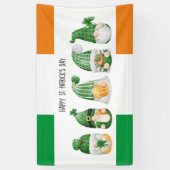 Bannière des Gnomes irlandais de la Saint Patrick (Vertical)