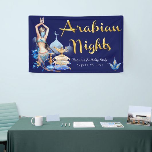 Bannière des nuits arabes (Salon professionnel)