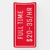 Bannière des panneaux de location Red Now (Verticale)