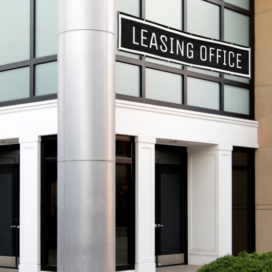 Bannière des panneaux Office Location Noire (Bâtiment extérieur)