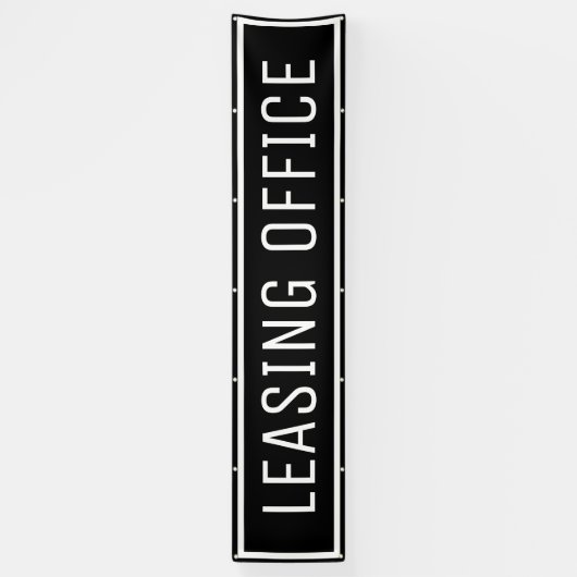 Bannière des panneaux Office Location Noire (Vertical)
