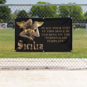 Bannière des signes commerciaux Sicile (personnali (En situation)