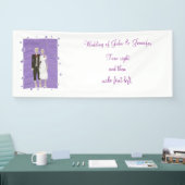 Bannière des signes Mariages d'Halloween squelette (Salon professionnel)