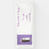 Bannière des signes Mariages d'Halloween squelette (Vertical)