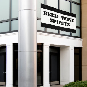 Bannière des spiritueux de vin de bière