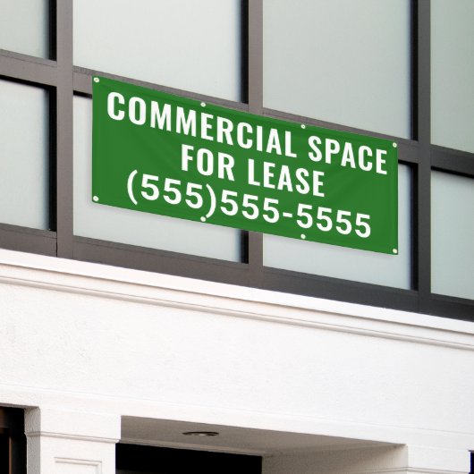 Bannière d'espace commercial à louer (Bâtiment extérieur)