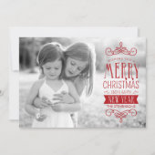 Bannière dessinée à la main en carte de vœux photo (Devant)