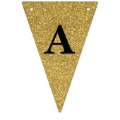 Bannière d'étamine de joyeux anniversaire - noir (Troisième drapeau)