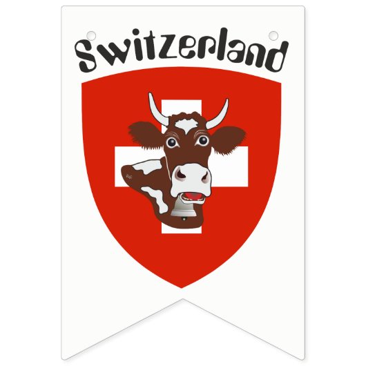 Bannière d'étamine de partie de la Suisse (Deuxième drapeau)