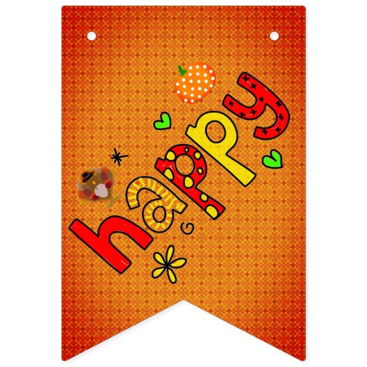 Bannière d'étamine de thanksgiving (Deuxième drapeau)