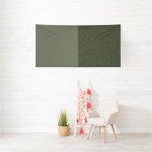 Bannière d'événement moderne à panneau divisé vert (Insitu)