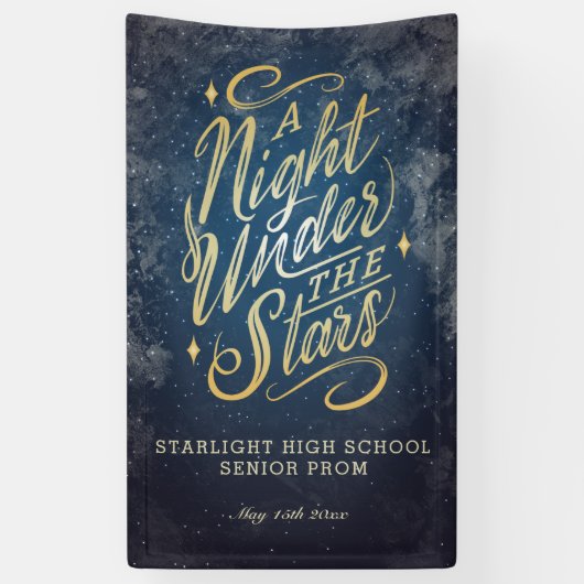 Bannière d'événement Une Nuit sous les Étoiles (Vertical)
