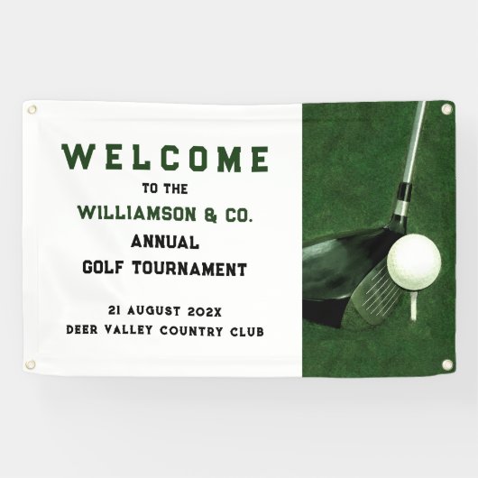 Bannière d'événements de golf (Horizontal)