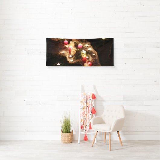 Bannière d'événements lumineux aux chandelles - pe (En situation)