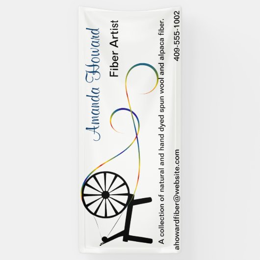 Bannière d'exposition de métier d'artiste de fibre (Vertical)