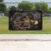 Bannière d'Halloween (En situation)