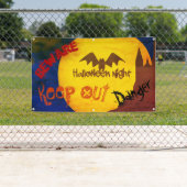 Bannière d'Halloween effrayante (En situation)