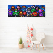 Bannière d'Halloween géante (En situation)