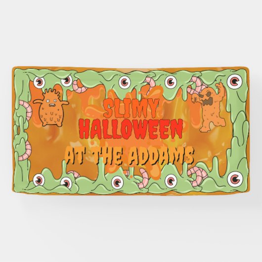 Bannière d'Halloween mince (Horizontal)