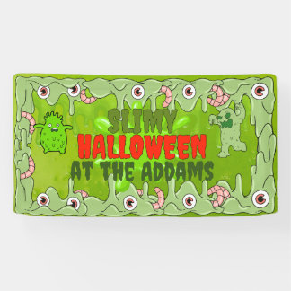 Bannière d'Halloween mince