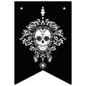 Bannière d'Halloween noir et blanc pour Damas mort (Premier drapeau)