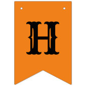 Bannière d'Halloween noir et orange (Deuxième drapeau)