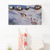 Bannière d'hiver du poulet (En situation)