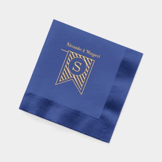 Bannière Diag Bannière Monogramme Noms de deux Mar (Gauche)