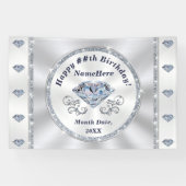 Bannière Diamond, Bannière Anniversaire Personnali (Horizontal)