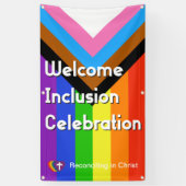 Bannière d'indicateur de la FIERTÉ progressive - V (Vertical)