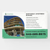 Bannière d'information pour entreprise de construc (Horizontal)