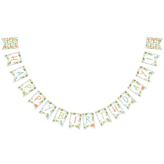 Bannière Dinosaur Bunting (Tout)