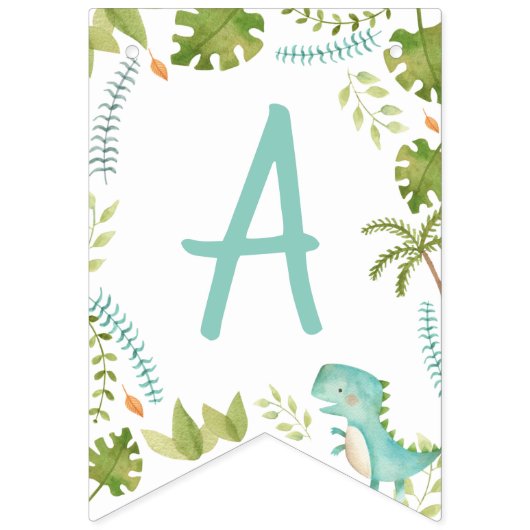 Bannière Dinosaur Bunting (Troisième drapeau)