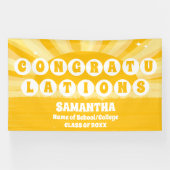 Bannière d'inscription Extra Large Retro Sunshine (Horizontal)
