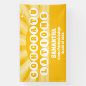 Bannière d'inscription Extra Large Retro Sunshine (Verticale)