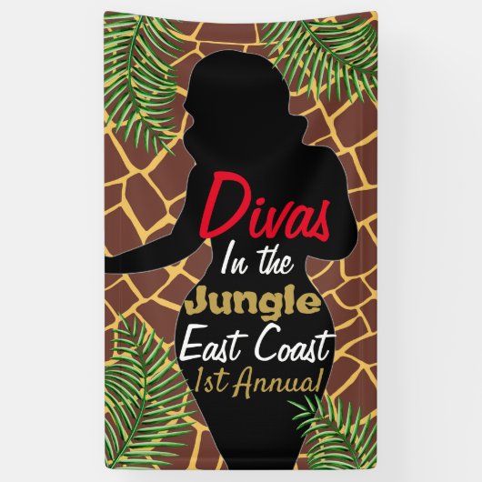 Bannière Divas dans la Jungle (Vertical)