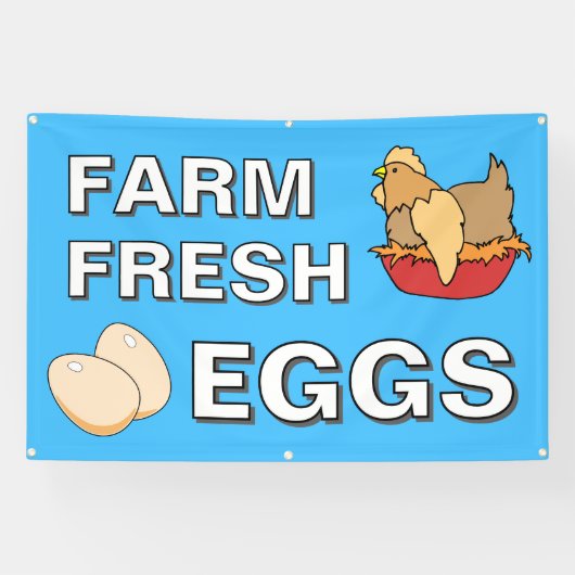 Bannière d'oeufs frais de ferme (Horizontal)