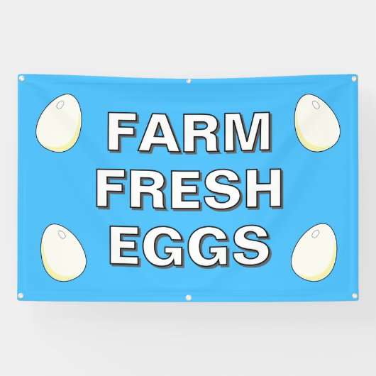 Bannière d'oeufs frais de ferme (Horizontal)
