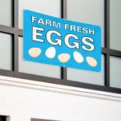Bannière d'oeufs frais de ferme (Bâtiment extérieur)