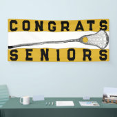 Bannière dorée de nuit Lacrosse Senior (Salon professionnel)