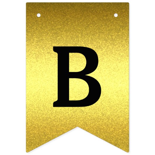 Bannière dorée et violette personnalisée (Deuxième drapeau)