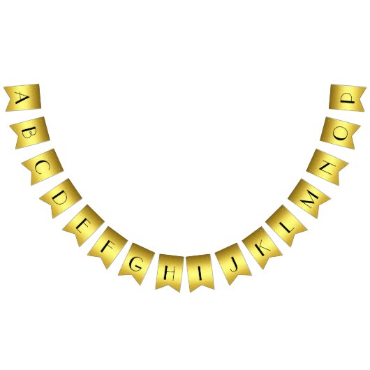 Bannière dorée personnalisée (Tout)