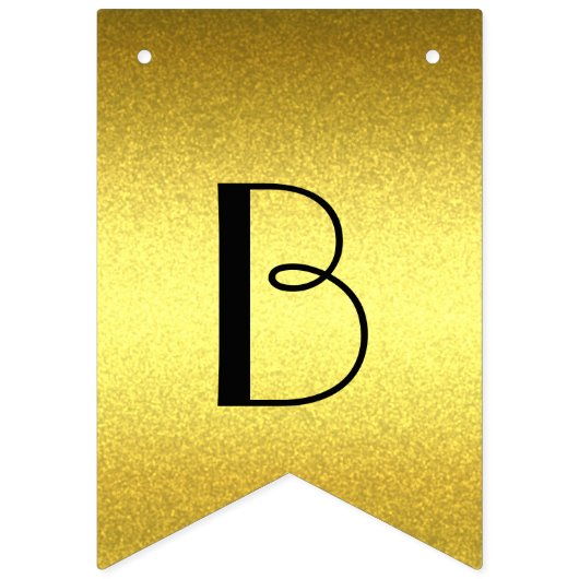 Bannière dorée personnalisée (Deuxième drapeau)