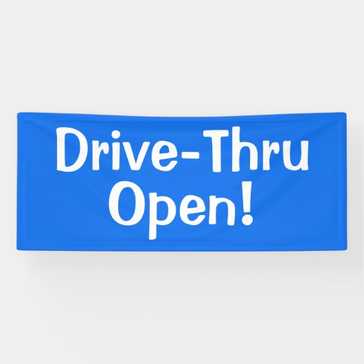 Bannière d'ouverture de la voie Drive-Thru ! (Horizontal)