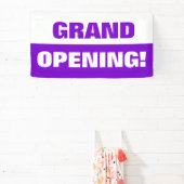 Bannière d'ouverture d'entreprise modèle violet (Insitu)