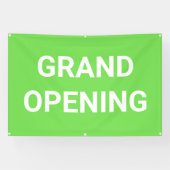 Bannière d'ouverture du grand écran vert Lime (Horizontal)