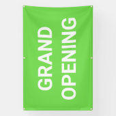 Bannière d'ouverture du grand écran vert Lime (Verticale)