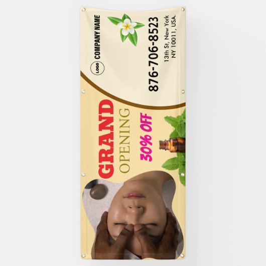 Bannière d'ouverture du salon de beauté et spa (Vertical)